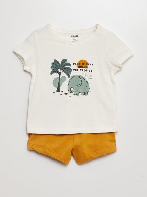 Setje met T-shirt + short - 2-delig - Kiabi