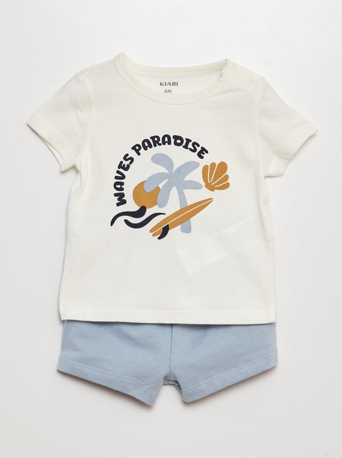 Setje met T-shirt + short - 2-delig - Kiabi