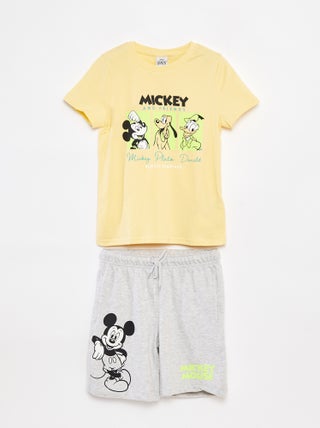 Setje met T-shirt + short 'Mickey' 'Disney'