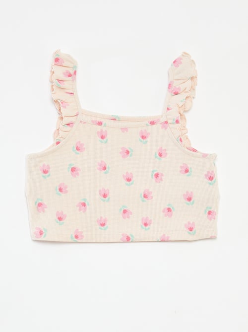 Setje met wafeltextuur - 2-delig - Kiabi