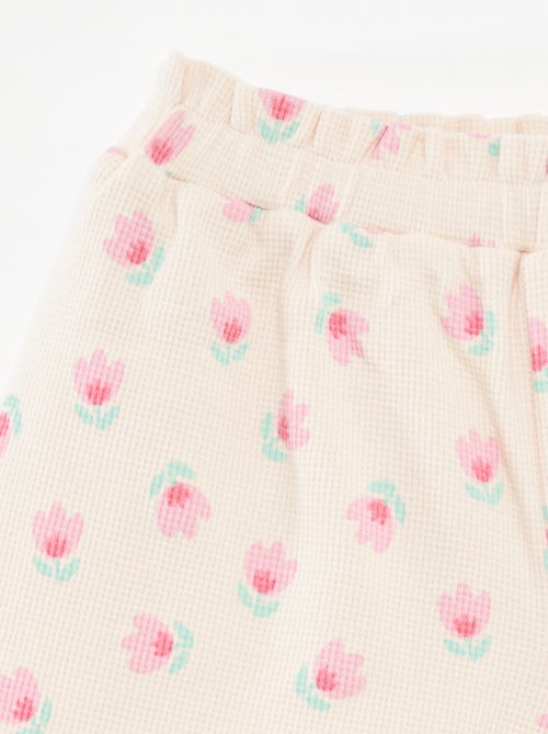 Setje met wafeltextuur - 2-delig - Kiabi