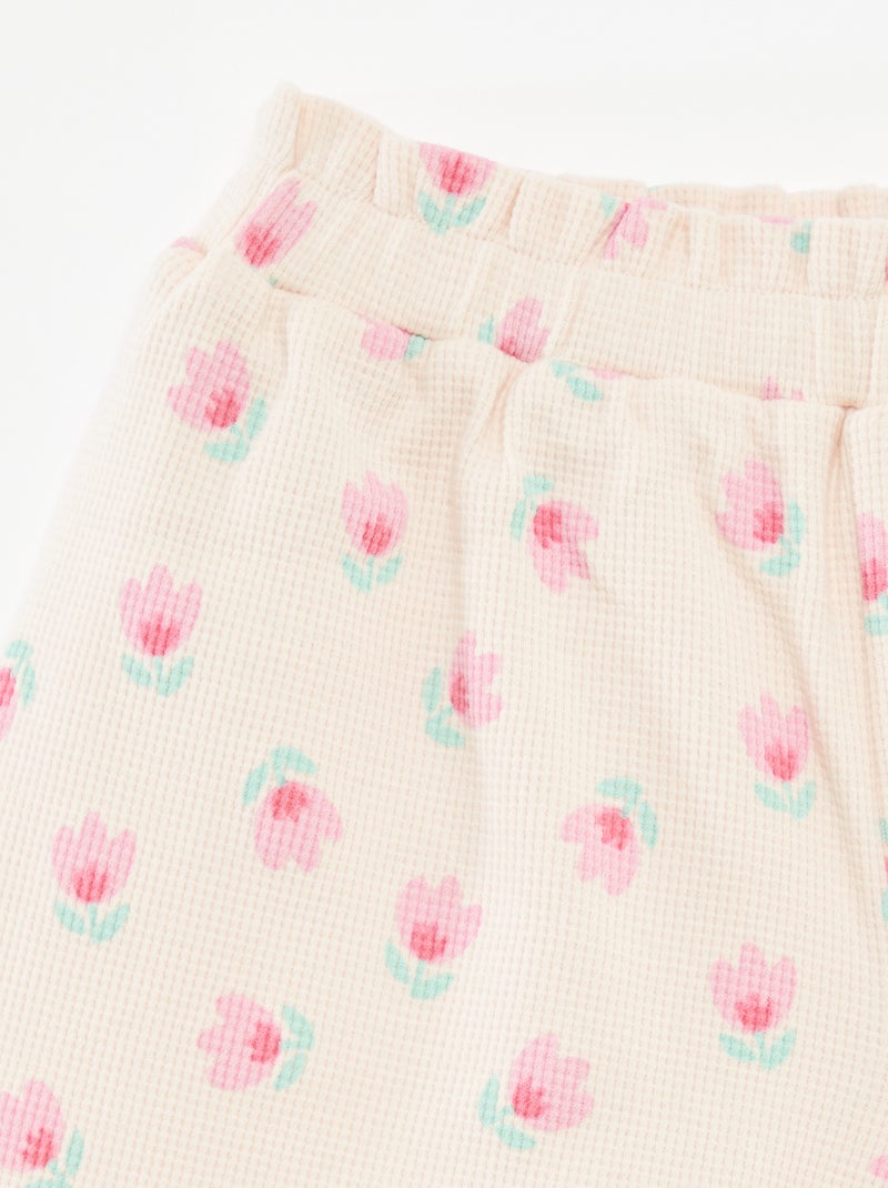 Setje met wafeltextuur - 2-delig ROSE - Kiabi