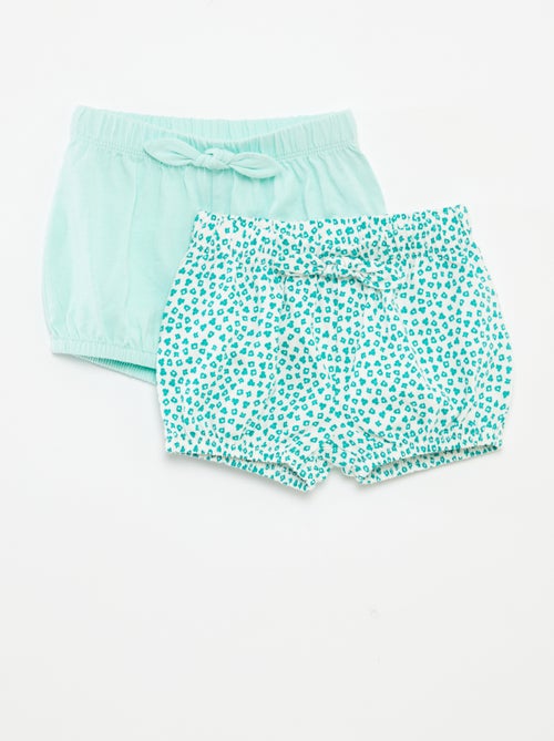 Setje shorts met strikjes - 2-delig - Kiabi