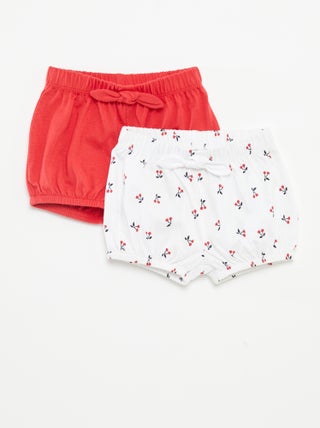 Setje shorts met strikjes - 2-delig