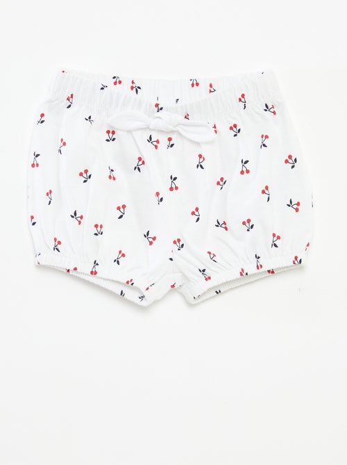 Setje shorts met strikjes - 2-delig - Kiabi