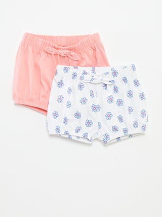 Setje shorts met strikjes - 2-delig