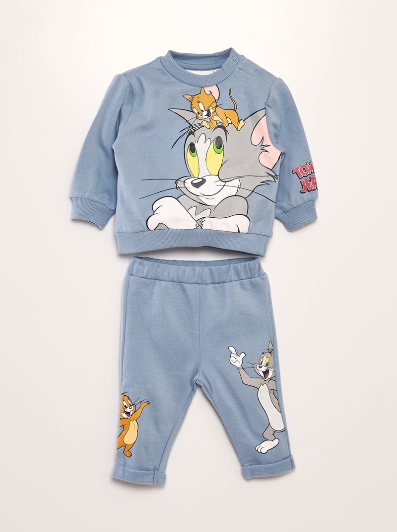 Setje: sweater + broek 'Tom & Jerry' - 2-delig GRIJS - Kiabi