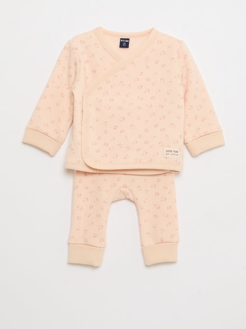 Setje: sweater + broek van joggingstof - 2-delig - Kiabi