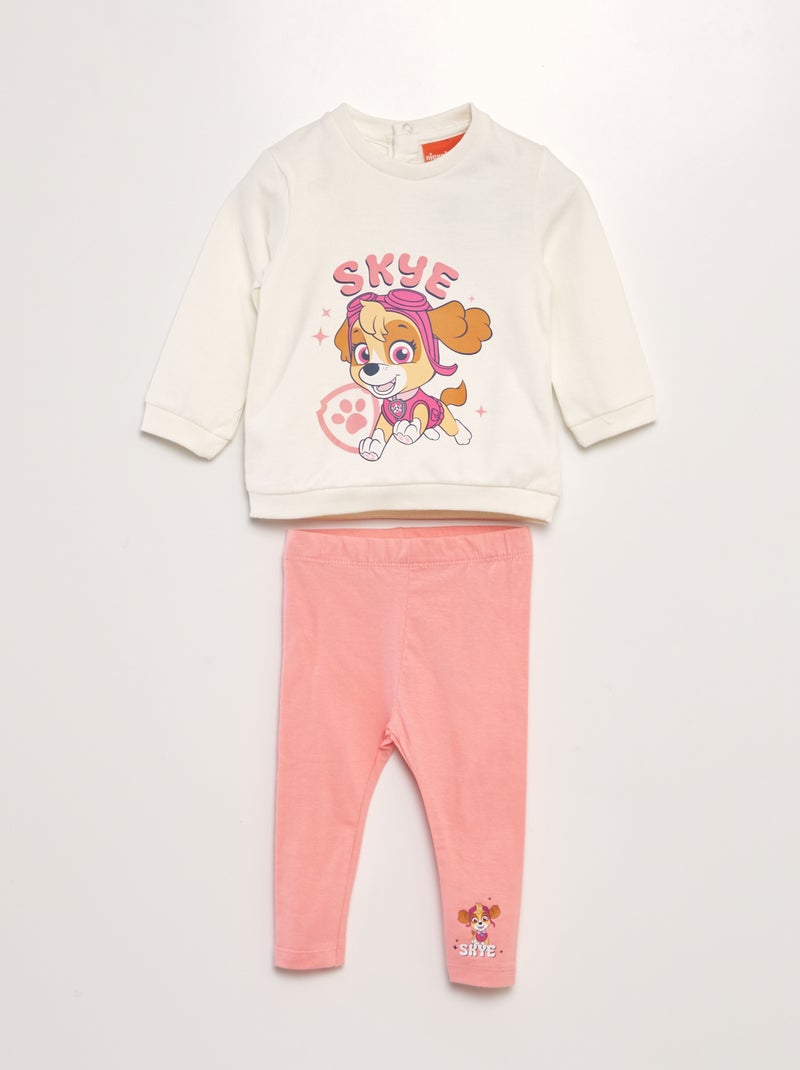 Setje: sweater + legging 'PAW Patrol' - 2-delig PAARS - Kiabi