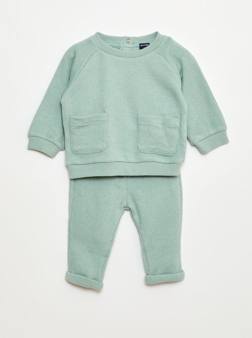 Setje: sweater + legging van ribstof - 2-delig - Kiabi