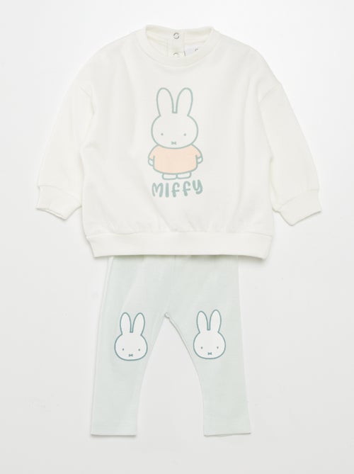 Setje: Sweater met konijnprint + legging - 2-delig - Kiabi