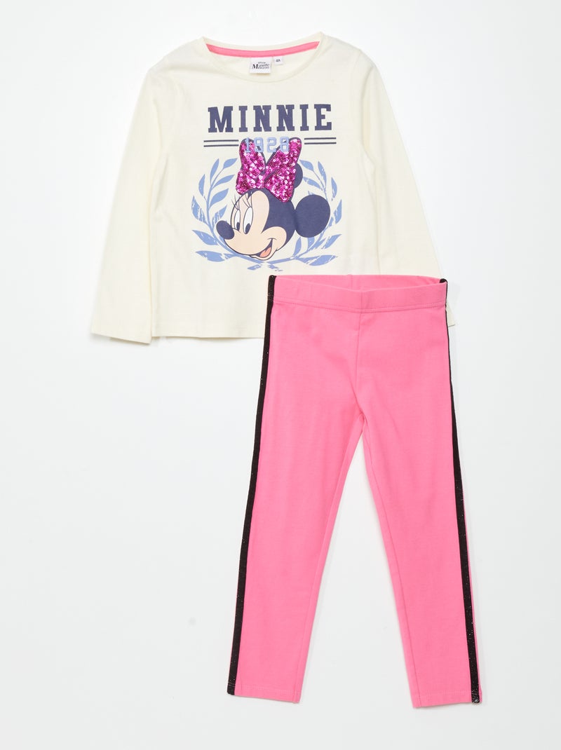Setje: T-shirt + broek - 2-delig BIEGE - Kiabi