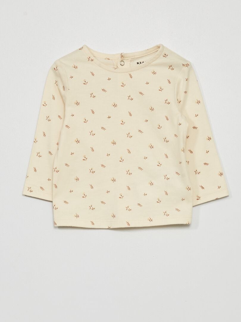 Setje: T-shirt + rok + maillotje WIT - Kiabi