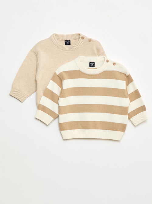 Setje truien met lange mouwen - 2-delig - Kiabi