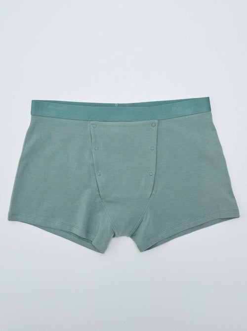 Setje van 2 boxershorts met drukknoopsluiting - So Easy - Kiabi