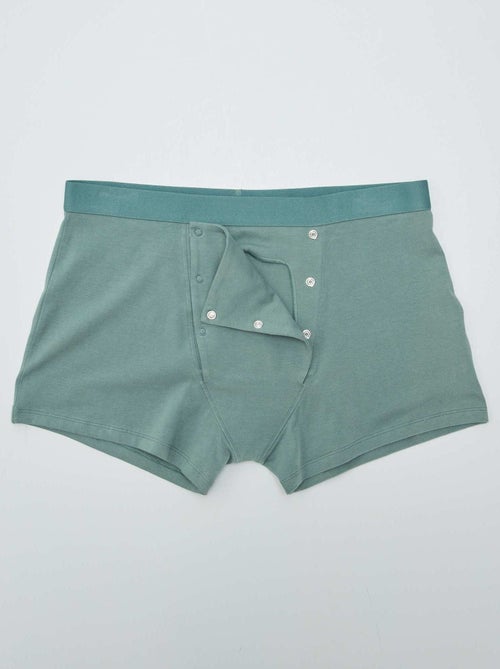Setje van 2 boxershorts met drukknoopsluiting - So Easy - Kiabi