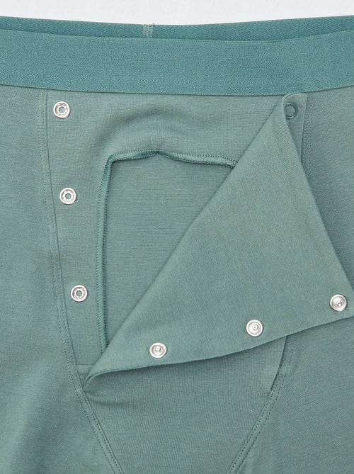 Setje van 2 boxershorts met drukknoopsluiting - So Easy - Kiabi