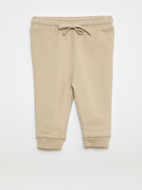 Setje van 2 joggingbroeken van french terry - Kiabi