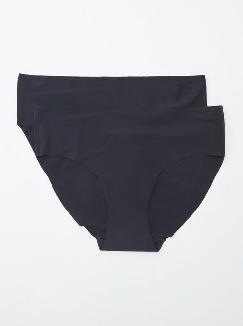 Setje van 2 onzichtbare slips in microvezel - Kiabi