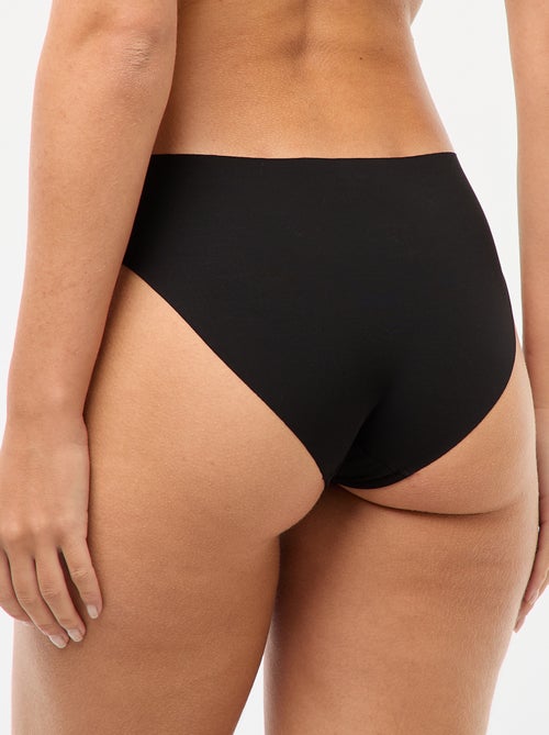 Setje van 2 onzichtbare slips in microvezel - Kiabi