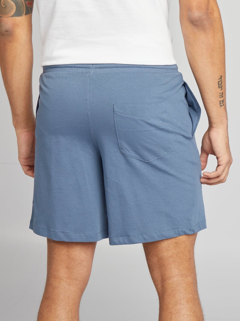 Setje van 2 pyjamashorts BLAUW - Kiabi