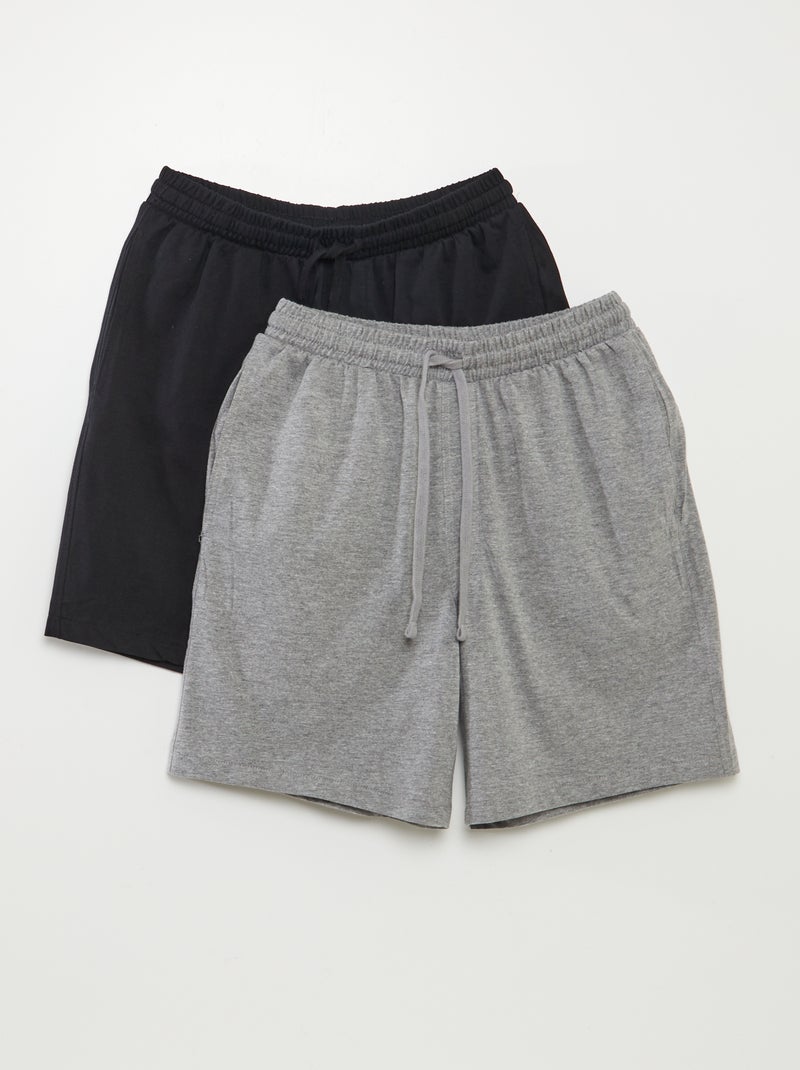 Setje van 2 pyjamashorts BLAUW - Kiabi