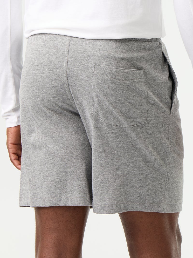 Setje van 2 pyjamashorts Kaki - Kiabi