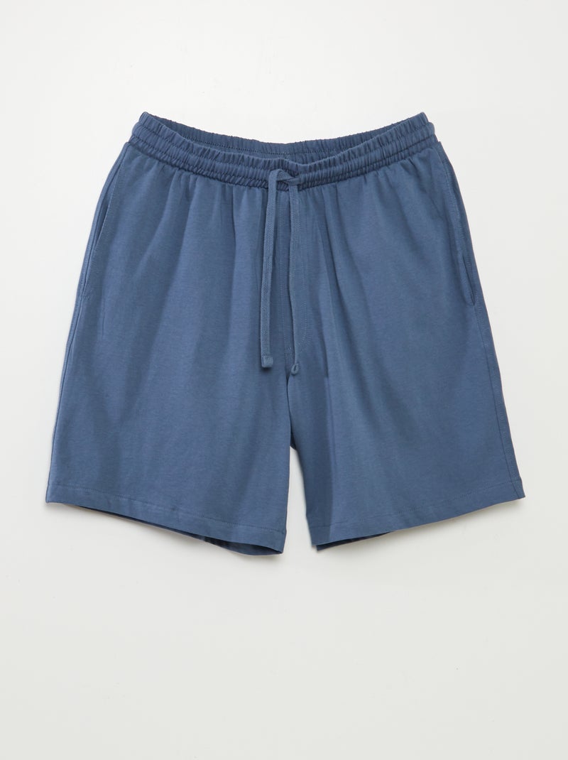 Setje van 2 pyjamashorts ZWART - Kiabi