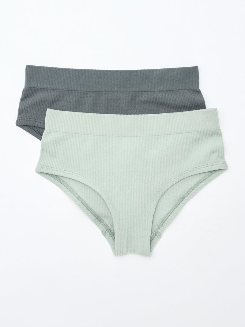 Setje van 2 Seamless-hipsters Groen - Kiabi