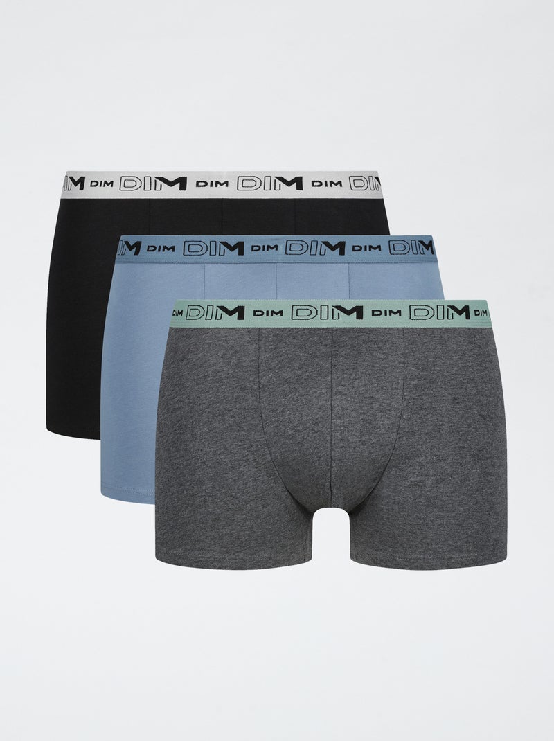 Setje van 3 boxershorts 'Dim' Grijs - Kiabi