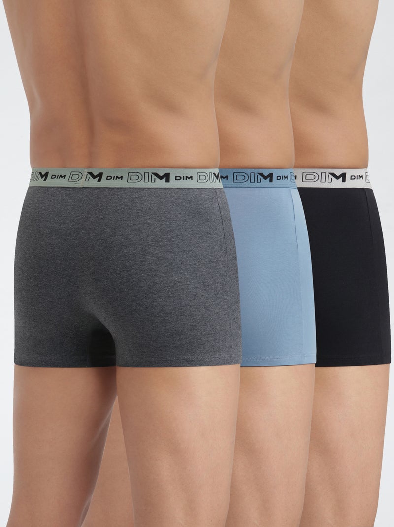 Setje van 3 boxershorts 'Dim' Grijs - Kiabi