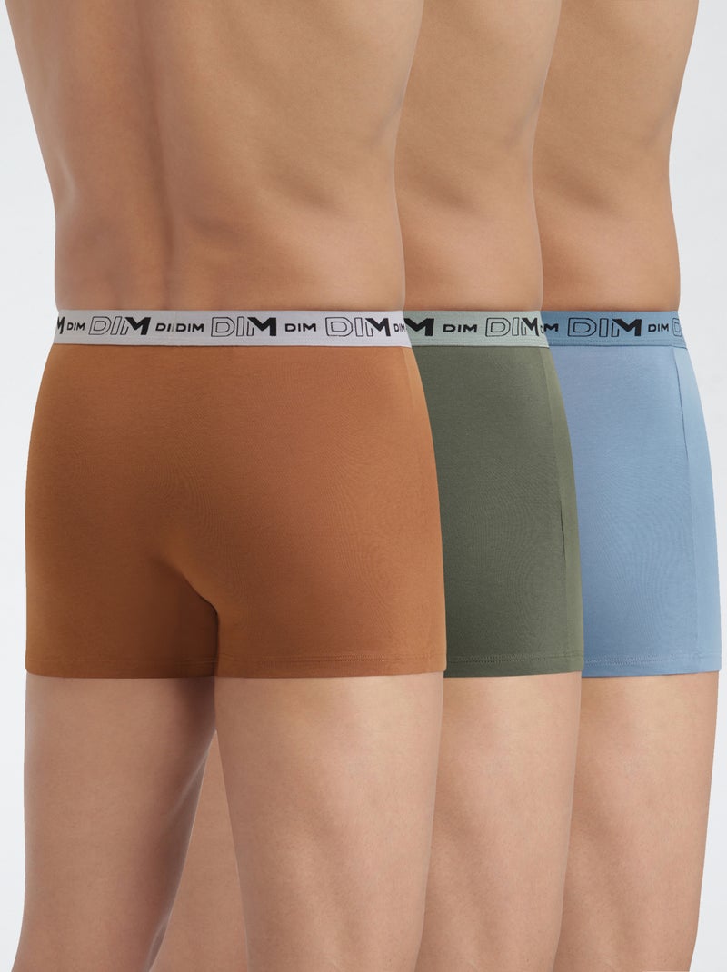 Setje van 3 boxershorts 'Dim' Kaki - Kiabi