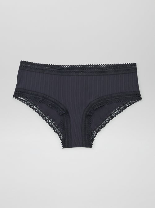 Setje van 3 geribde hipsters - Kiabi