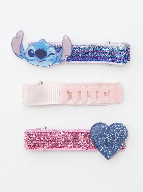Setje van 3 haarklemmetjes 'Stitch' - Kiabi