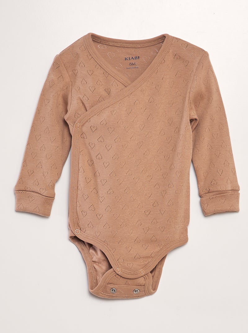 Setje van 3 meegroei-rompertjes ROSE - Kiabi