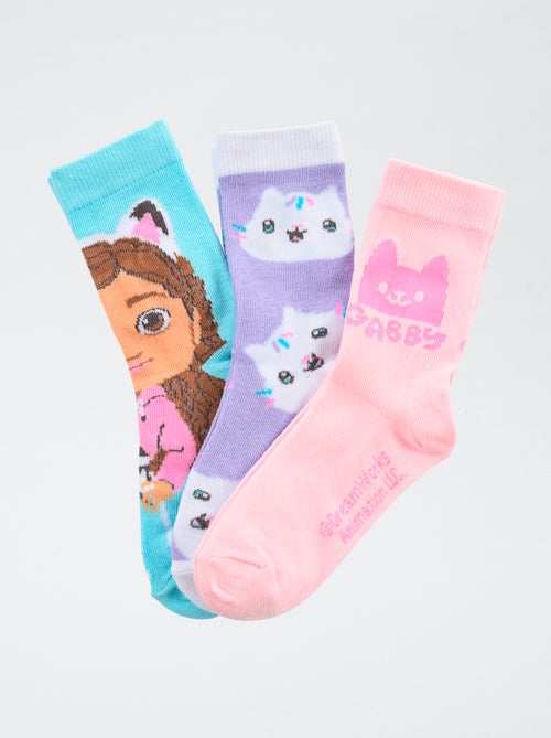 Setje van 3 paar sokken 'Gabby's Poppenhuis' - Kiabi