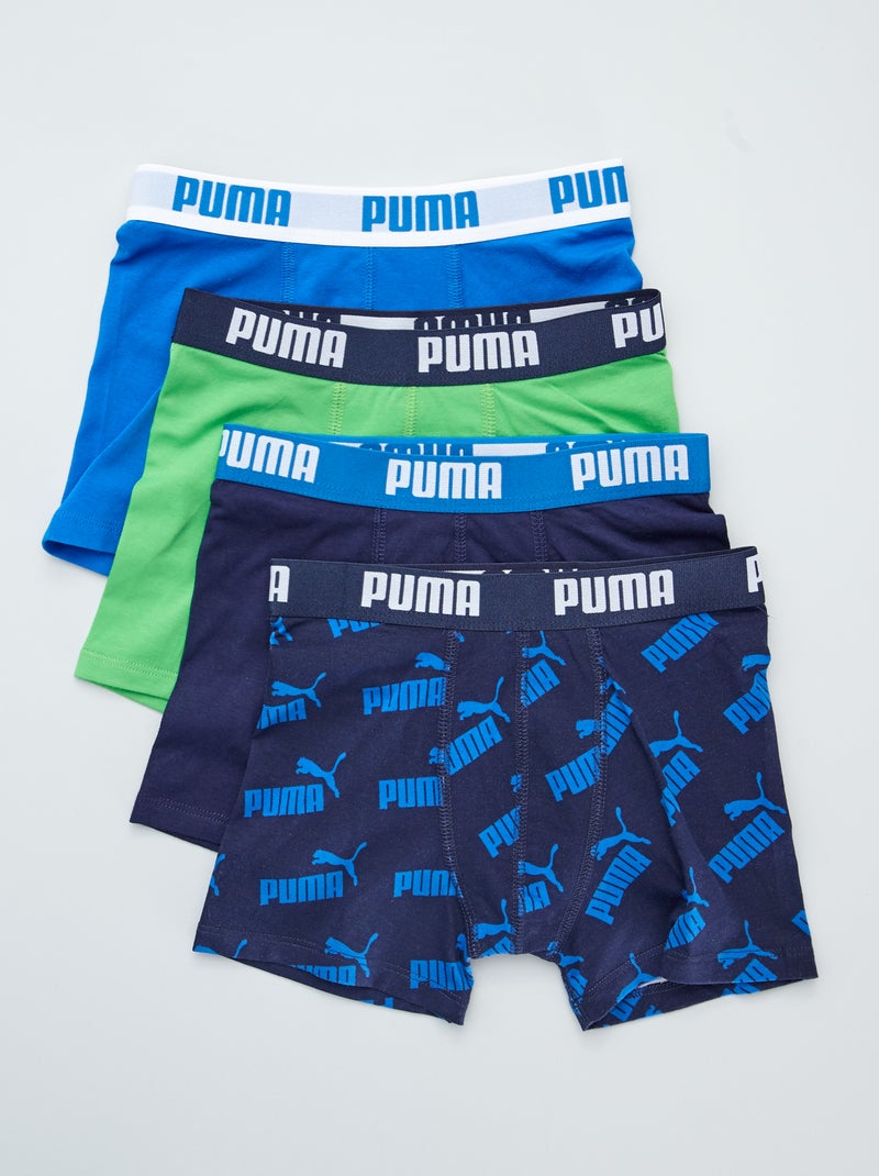Setje van 4 boxershorts 'Puma' BLAUW - Kiabi