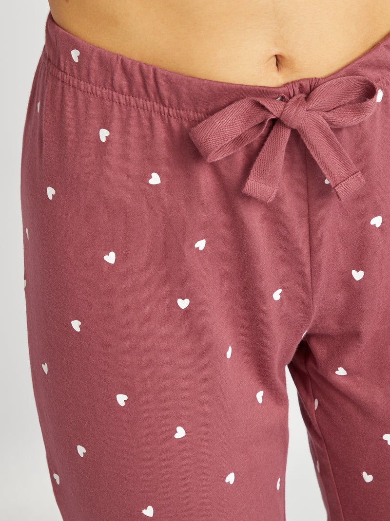 Setje van jerseystof - 2-delig ROOD - Kiabi