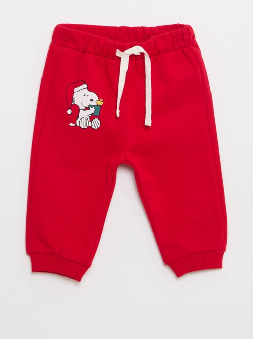 Setje van joggingstof - Sweater + broek 'Snoopy' - 2-delig - Kiabi