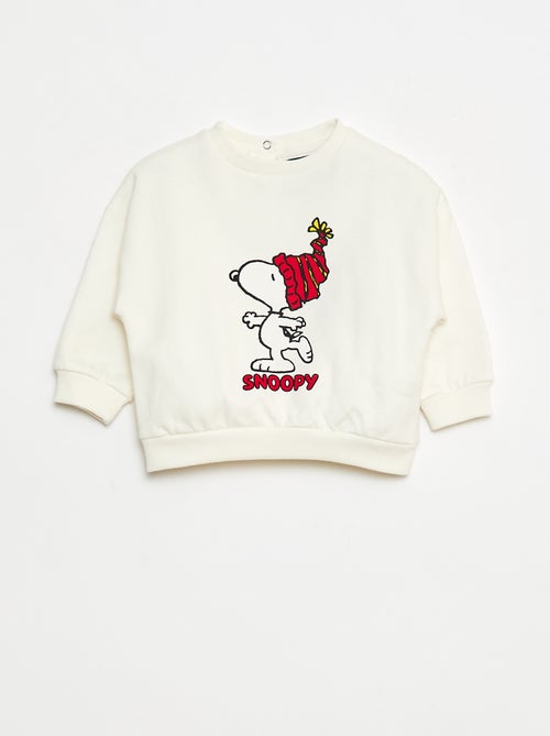 Setje van joggingstof - Sweater + broek 'Snoopy' - 2-delig - Kiabi