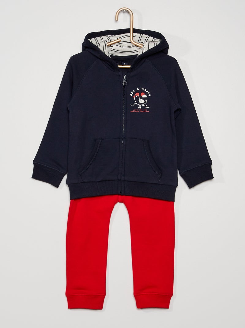 Setje van joggingstof BLAUW - Kiabi
