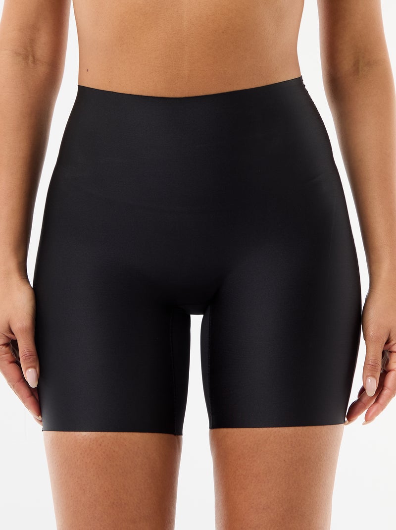 Shapewear short van microvezel Zwart - Kiabi