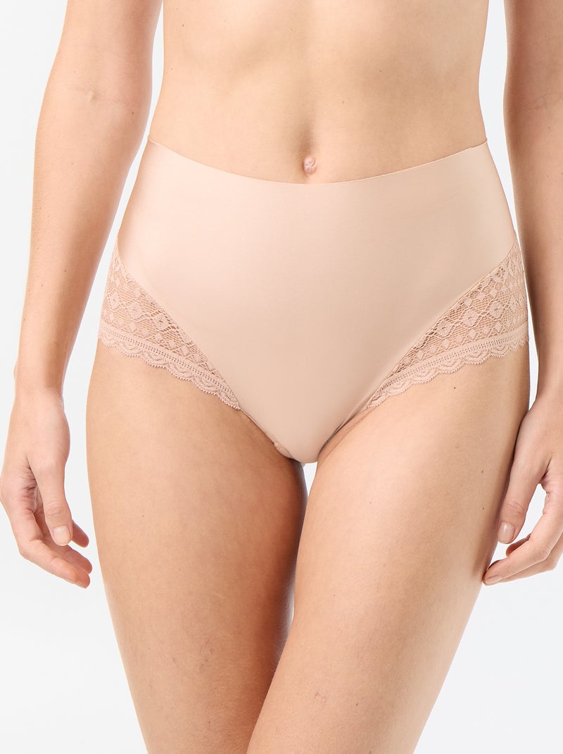 Shapewear slip met hoge taille Rose - Kiabi