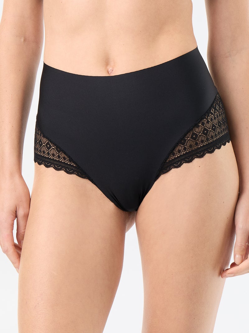 Shapewear slip met hoge taille Zwart - Kiabi