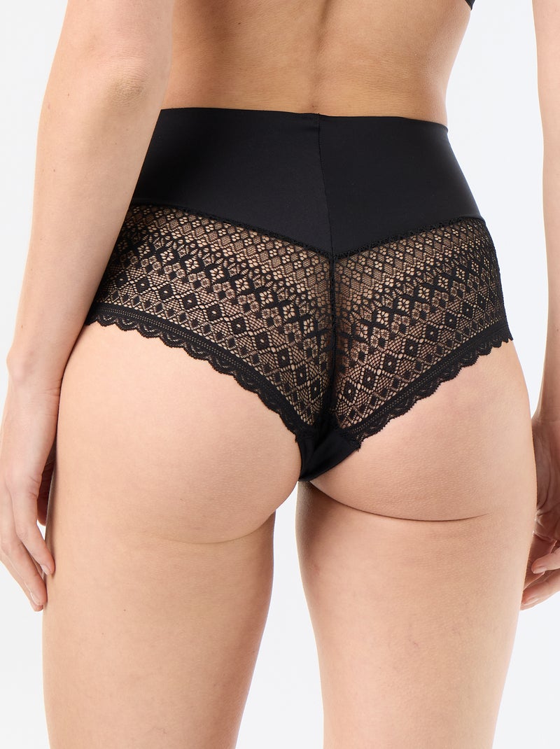 Shapewear slip met hoge taille Zwart - Kiabi