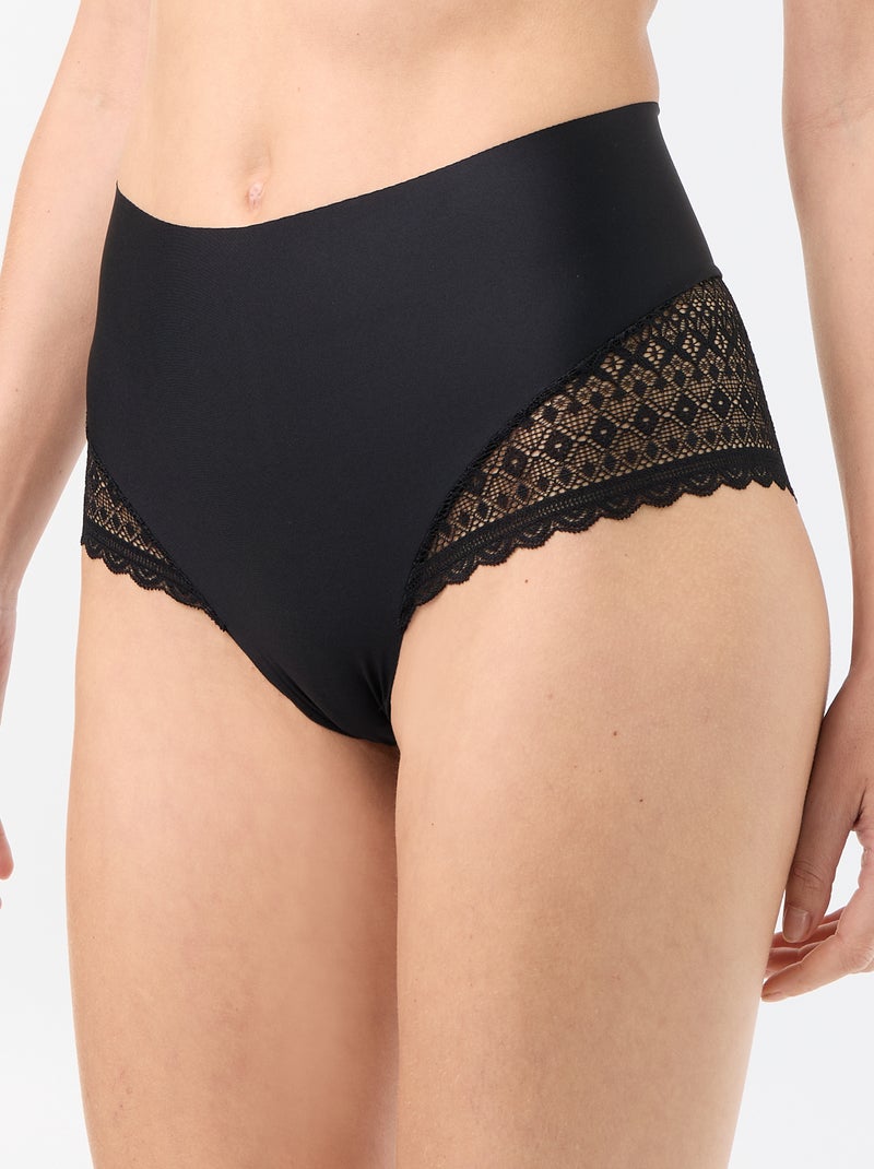 Shapewear slip met hoge taille Zwart - Kiabi