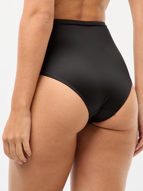 Shapewear-slip van microvezel en kant - Kiabi
