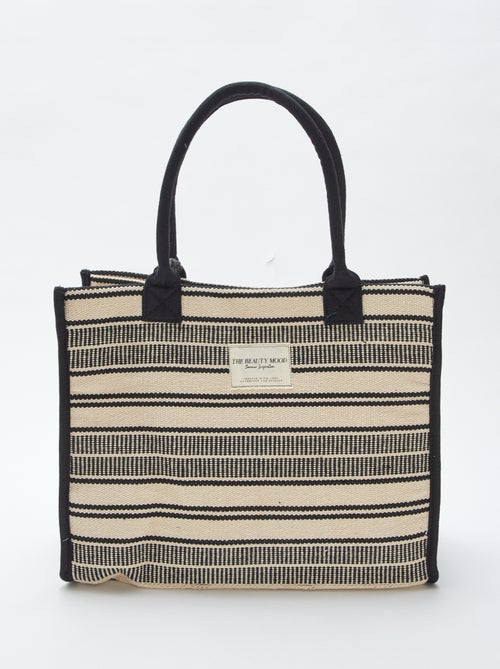 Shopper met strepenprint - Kiabi