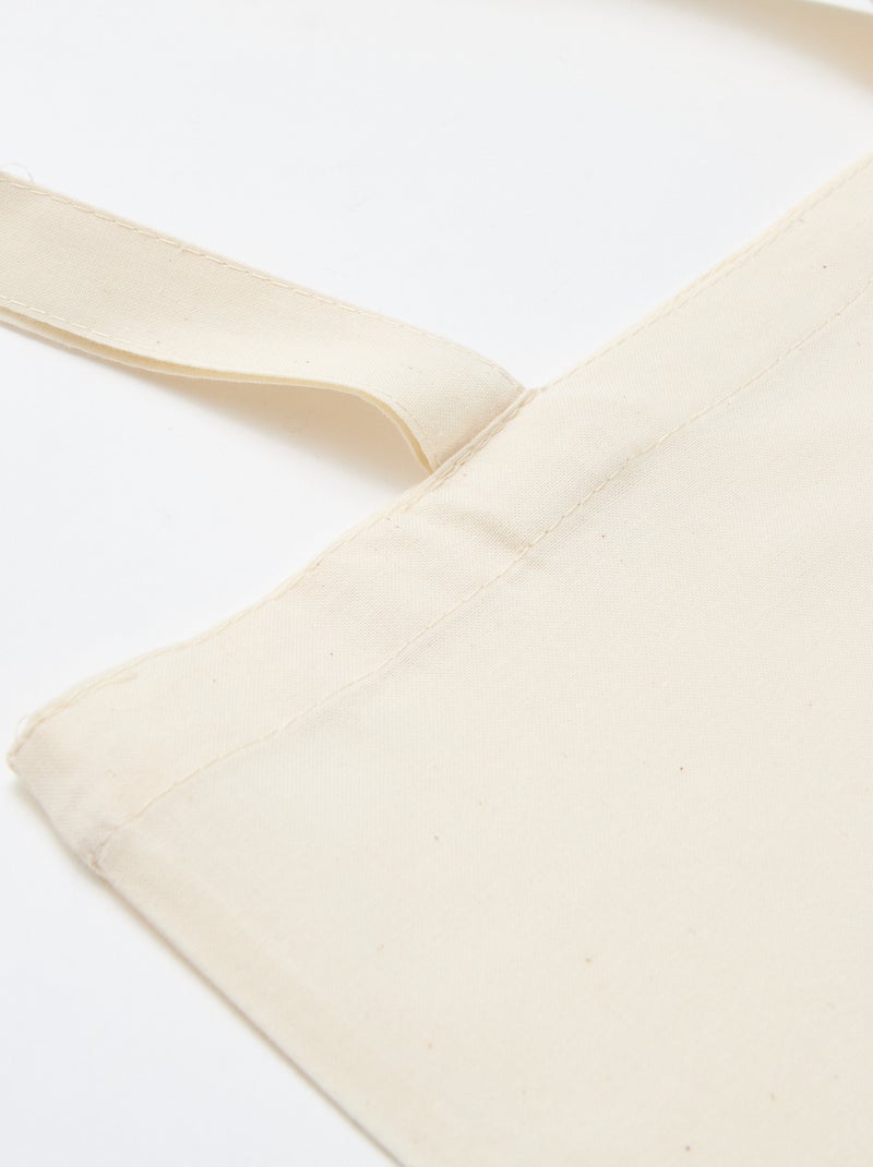 Shopper type totebag Wit - Kiabi