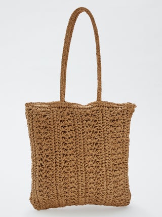 Shopper van raffia